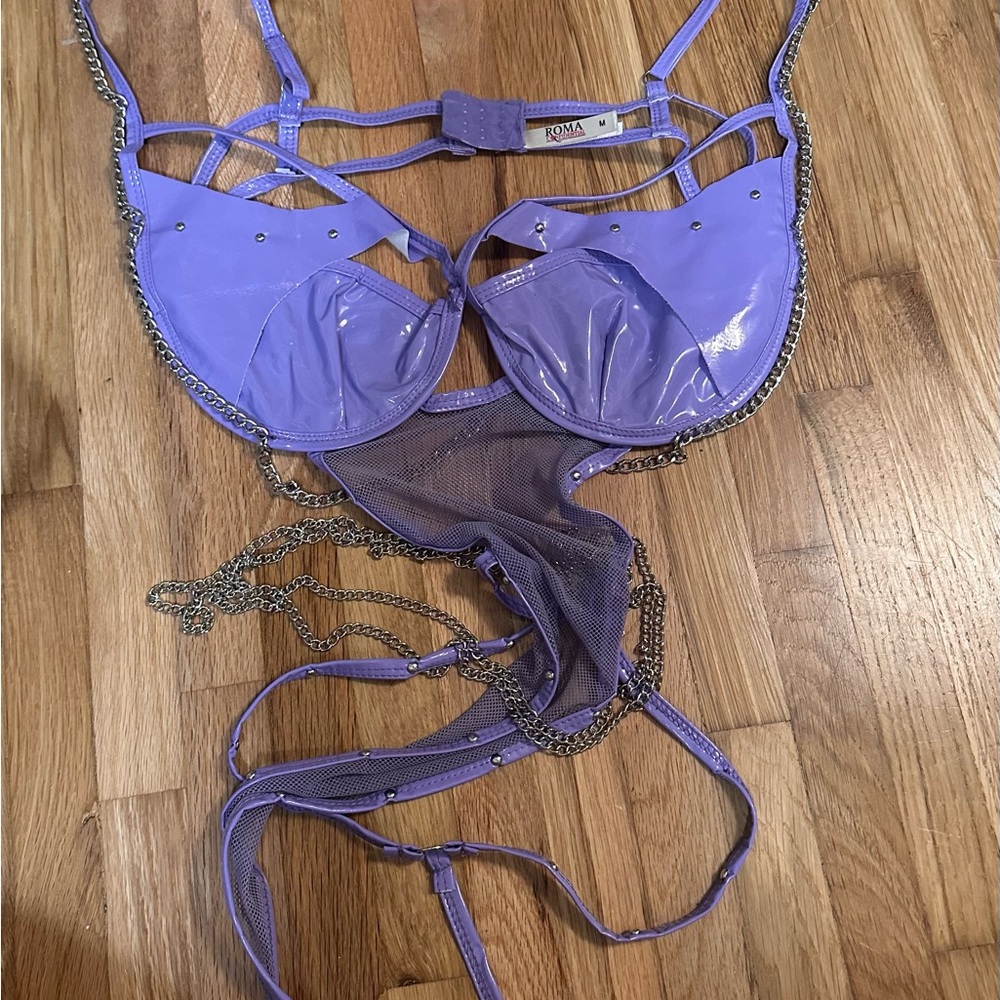 NWOT: Roma Confidential Vinyl Lingerie - Medium